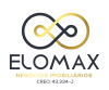 LOGO ELOMAX PRETO DOURADO